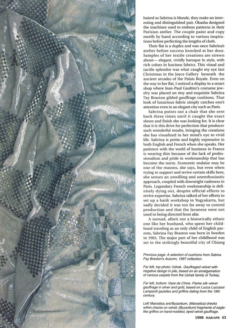 Fiberarts - March/April 1998