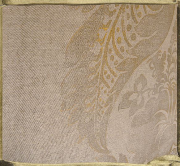 MONTESQUIEU natural gilded gold Rippled Hemp.