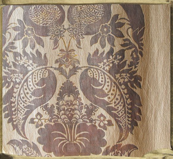 MONTESQUIEU natural Rippled Hemp gilded purple.